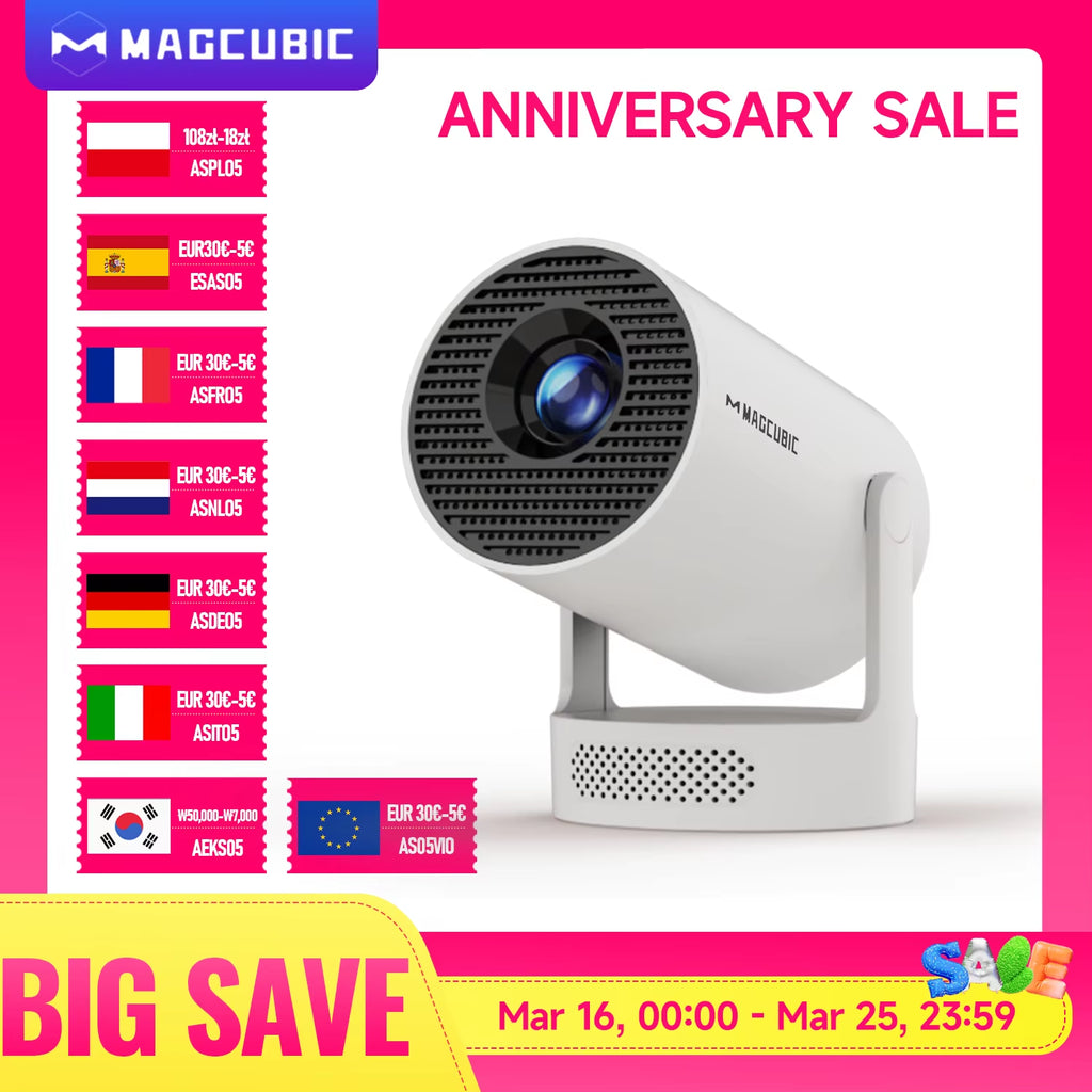 Projector HY300 PRO + 8K Android 14 Dual Wifi6 Allwinner H726 BT5.4 1080P 1280*720P Home Cinema Outdoor Projetor