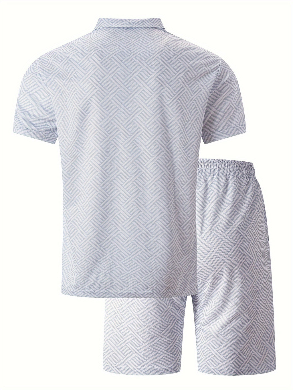 Men's T-shirt short sleeve + shorts casual sports suit blue
