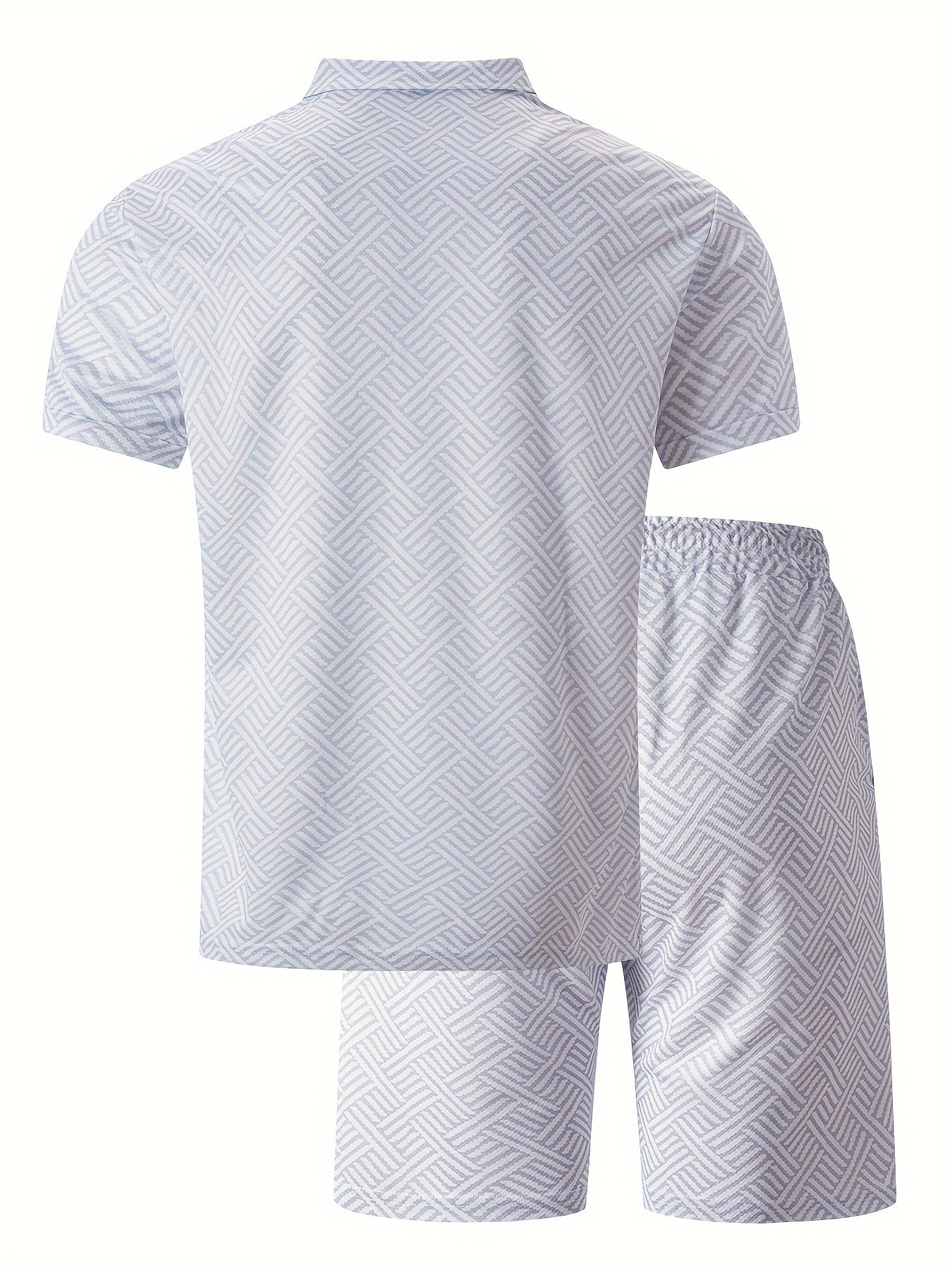 Men's T-shirt short sleeve + shorts casual sports suit blue