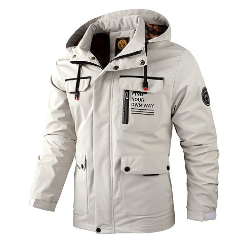 Spring and Summer Men's Fashion Casual Windbreaker Pilot Jacket Outdoor Sports Jacket