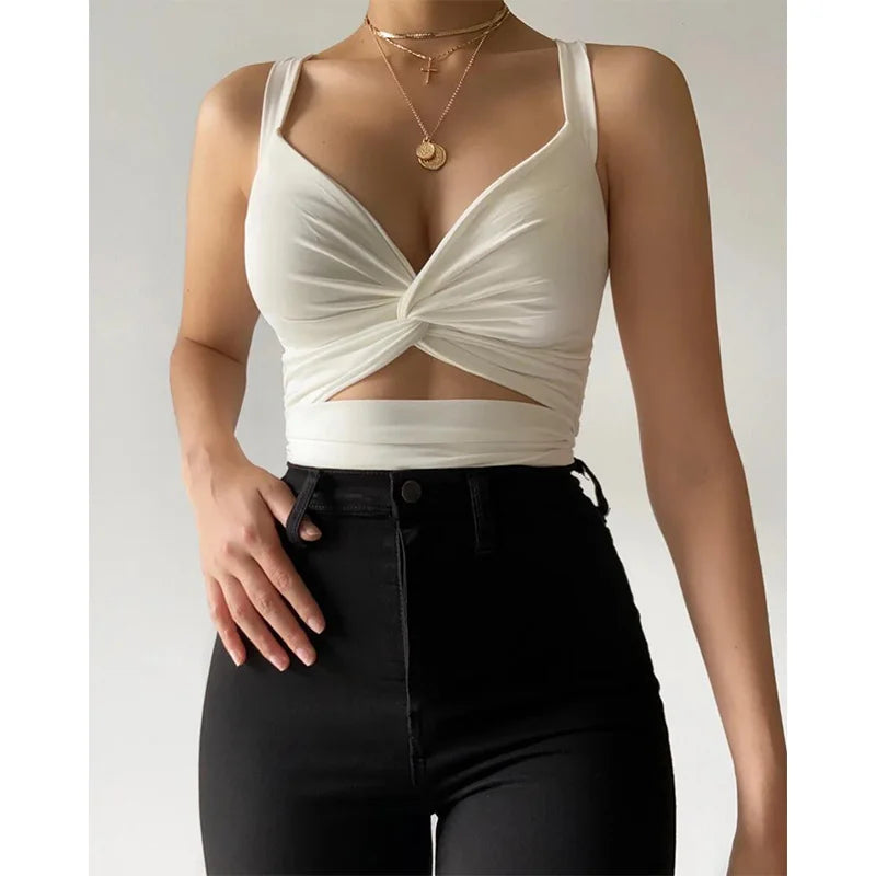 2024 sexy Frauen ärmellose kurze Crop Tops Damen Weste lässig Tank Top Damen Tube Top weiblich schwarz weiß