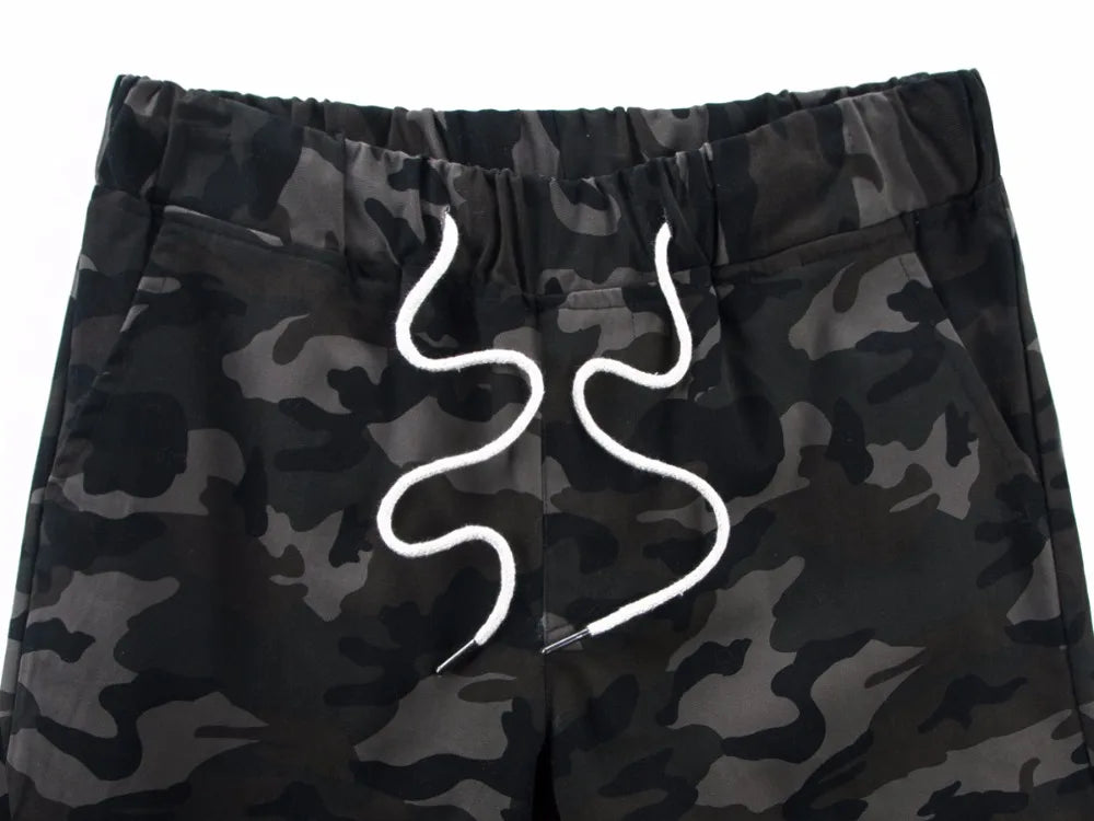 Baumwolle Herren Jogger Herbst Bleistift Harem Hosen 2025, Männer Camouflage Militär Hosen Lose Bequeme Cargo Hosen Camo Jogger
