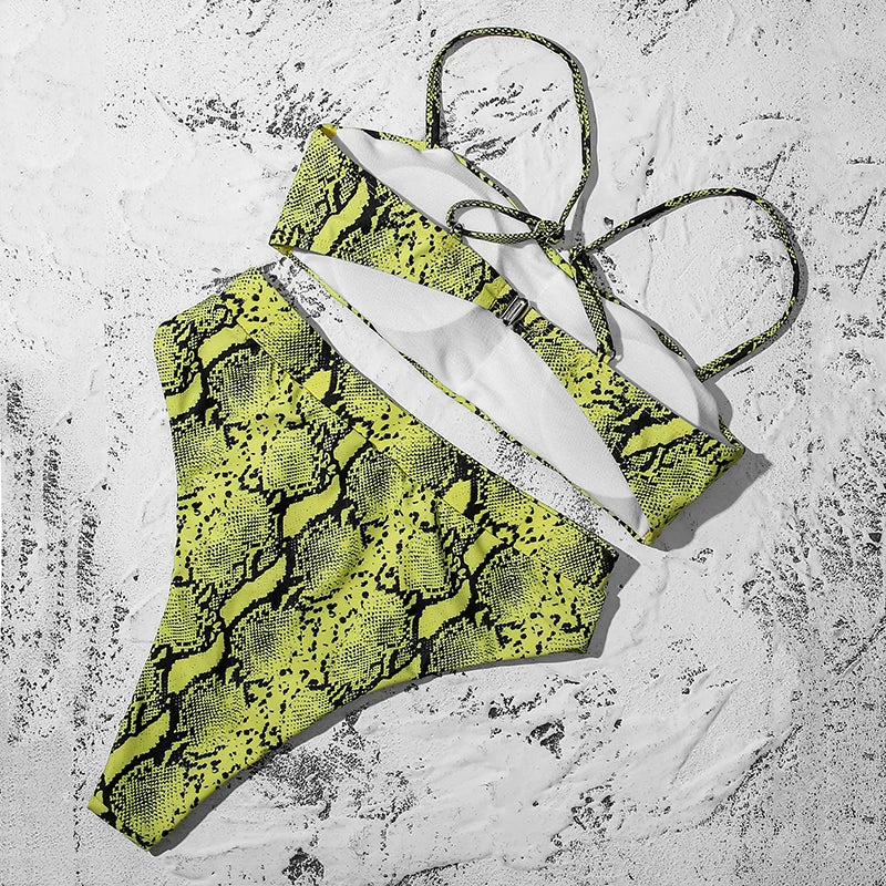 ZTVitality Sexy Bikinis Solide Push Up Bikini Biquini Mujer 2021 Heißer Verkauf Gepolsterte Bh Riemen Hohe Taille Badeanzug Bademode Frauen Druck Biquini S-XL