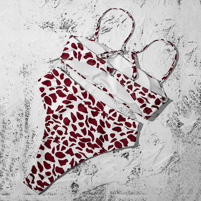 ZTVitality Sexy Bikinis Solide Push Up Bikini Biquini Mujer 2021 Heißer Verkauf Gepolsterte Bh Riemen Hohe Taille Badeanzug Bademode Frauen Druck Biquini S-XL