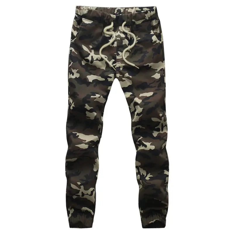 Baumwolle Herren Jogger Herbst Bleistift Harem Hosen 2025, Männer Camouflage Militär Hosen Lose Bequeme Cargo Hosen Camo Jogger