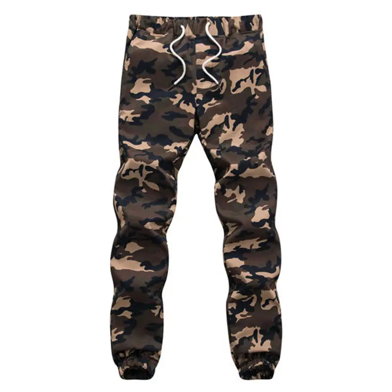 Baumwolle Herren Jogger Herbst Bleistift Harem Hosen 2025, Männer Camouflage Militär Hosen Lose Bequeme Cargo Hosen Camo Jogger