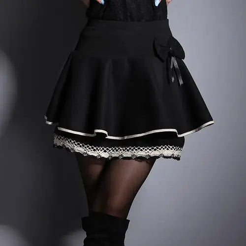 Zuolunouba Sommer Schlank Adrette Rock Frauen Blume Bogen Mini Tutu Stil Elastizität Spitze Röcke Shorts Dame Hohe Taille Student