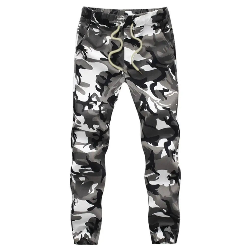 Baumwolle Herren Jogger Herbst Bleistift Harem Hosen 2025, Männer Camouflage Militär Hosen Lose Bequeme Cargo Hosen Camo Jogger
