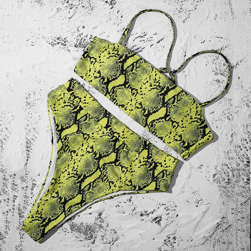 ZTVitality Sexy Bikinis Solide Push Up Bikini Biquini Mujer 2021 Heißer Verkauf Gepolsterte Bh Riemen Hohe Taille Badeanzug Bademode Frauen Druck Biquini S-XL