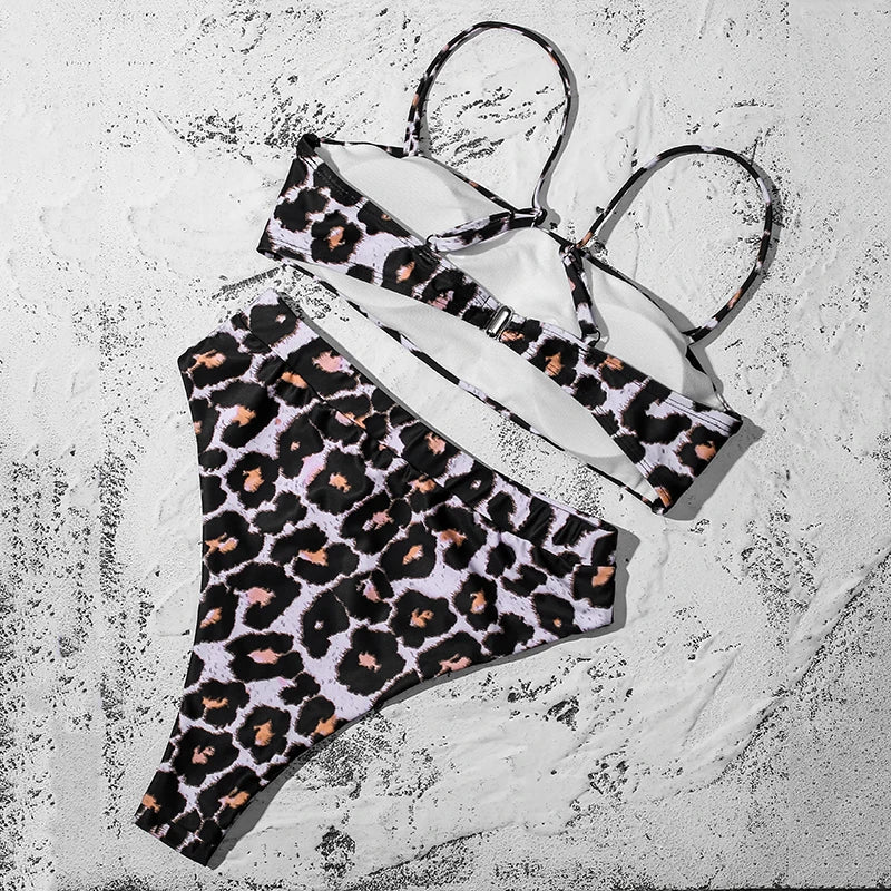 ZTVitality Sexy Bikinis Solide Push Up Bikini Biquini Mujer 2021 Heißer Verkauf Gepolsterte Bh Riemen Hohe Taille Badeanzug Bademode Frauen Druck Biquini S-XL