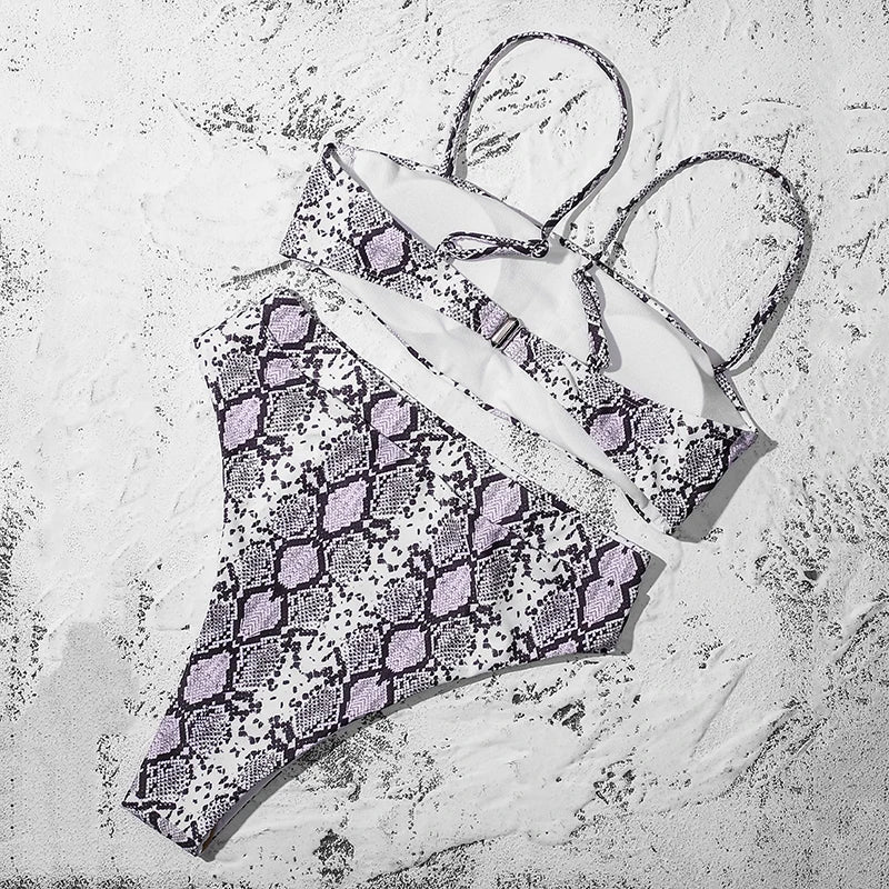 ZTVitality Sexy Bikinis Solide Push Up Bikini Biquini Mujer 2021 Heißer Verkauf Gepolsterte Bh Riemen Hohe Taille Badeanzug Bademode Frauen Druck Biquini S-XL