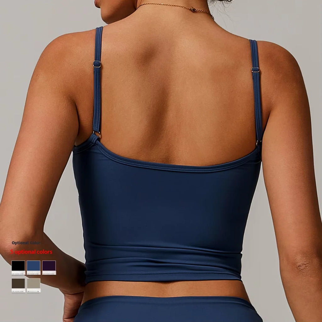 Women's Environmental Protection Recycled Regular Yoga Vest Tank Top Women's Sweat-Wicking Casual All-match
