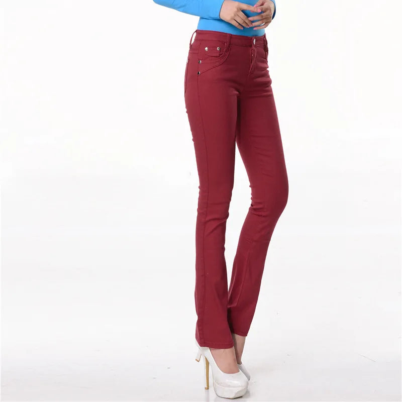 Dame mode lässig bleistift hose schwarz weiß zerrissene dünne hosen gemischt baumwolle loch dünne leggings mit tasche gefaltete hosen