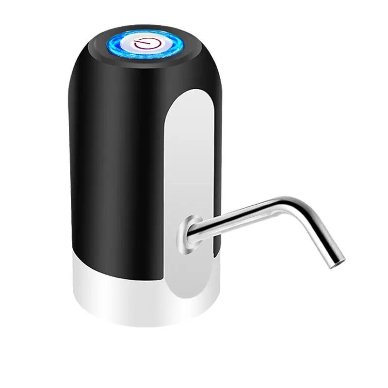 1pcwhite/schwarze Wasser flaschen pumpe USB-Lade-Auto-Schalter Trink spender mit einem Klick