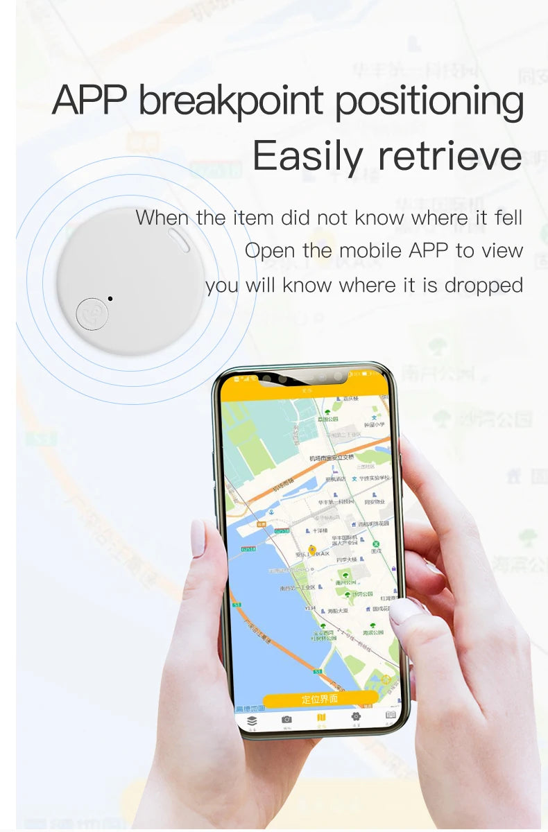Mini GPS Locator AntiLost Alarm Brieftasche Schlüsselbund Smart Tag Bluetooth-Kompatibel Tracer Schlüsselbund Hund Haustier Kind Tracker Schlüssel Finder