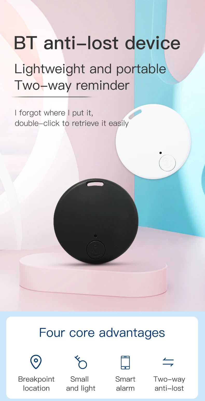Mini GPS Locator AntiLost Alarm Brieftasche Schlüsselbund Smart Tag Bluetooth-Kompatibel Tracer Schlüsselbund Hund Haustier Kind Tracker Schlüssel Finder