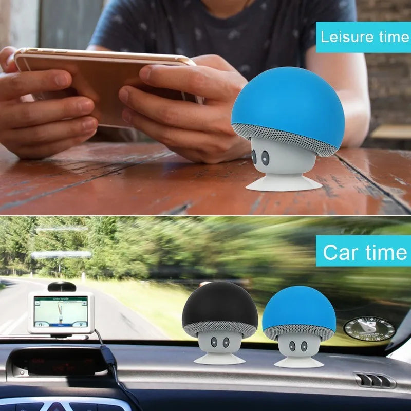 Hochwertiger kabelloser Bluetooth-Lautsprecher, 30 Fuß kabelloser Subwoofer mit Saugnapf, geeignet für Radfahren, Picknick im Freien