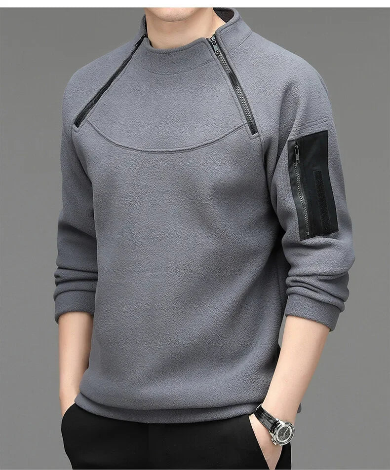 Herren Sweatshirs Frühling Herbst Langarm T-Shirt Top lose Trend Rundhals ausschnitt Hemd leichte Casual Sports