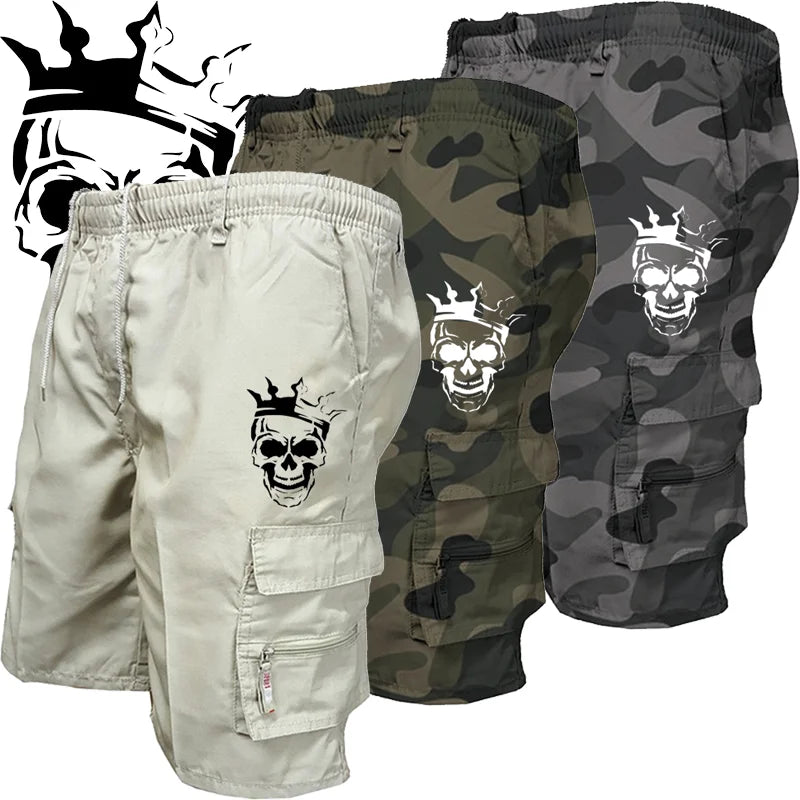 Neue modische Multi-Pocket-Herren-Freizeitshorts, Fitness, lockere Freizeithosen, Tarnung, taktische Shorts