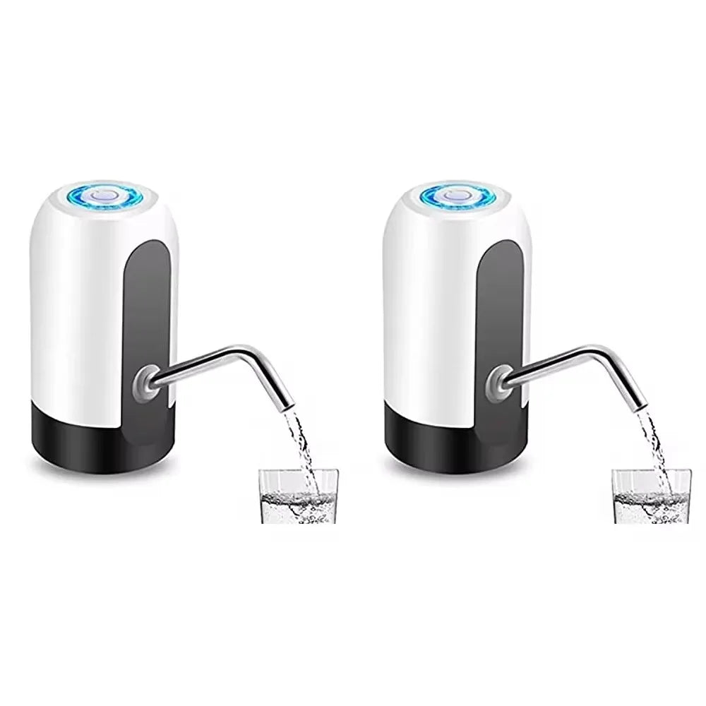 1pcwhite/schwarze Wasser flaschen pumpe USB-Lade-Auto-Schalter Trink spender mit einem Klick