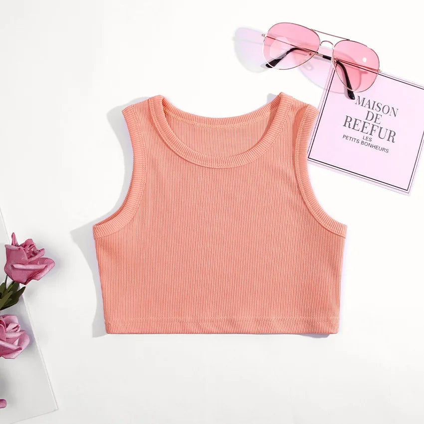 Sommer Mädchen Unterwäsche Ärmellose Shirts für Kinder T-shirts Jazz Baby Tank Tops Kinder Camisoles Kleinkind Unterhemden Kleidung