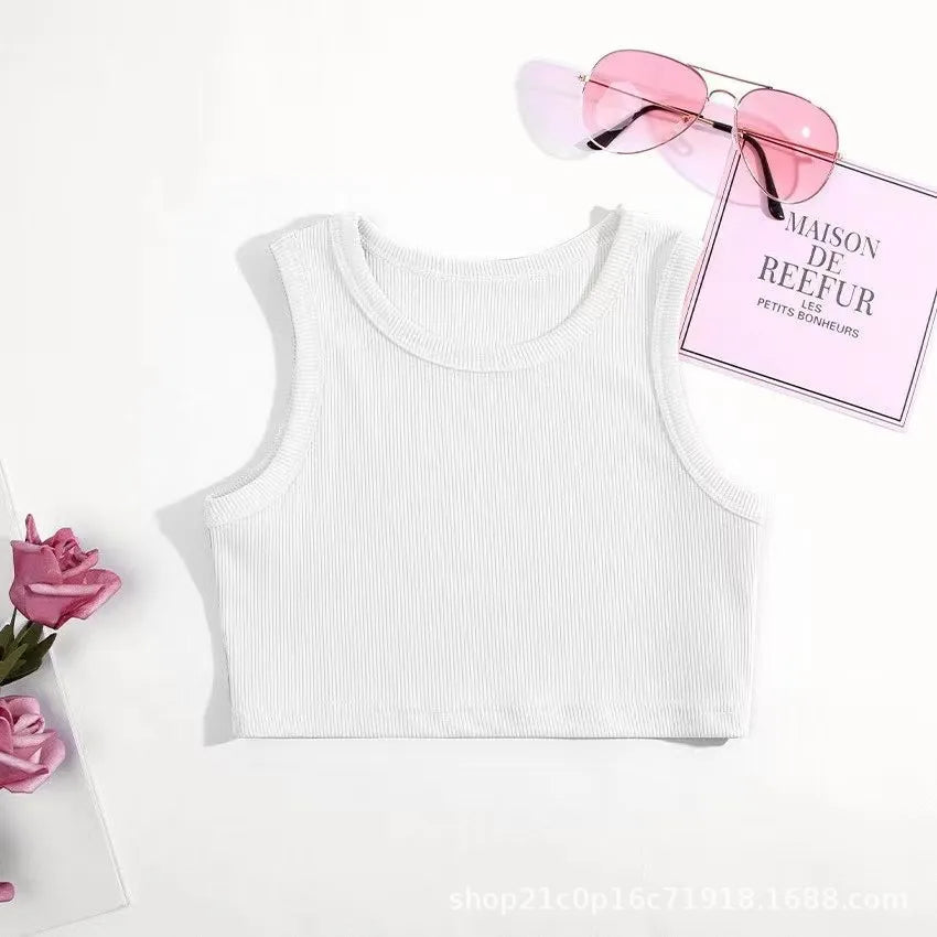 Sommer Mädchen Unterwäsche Ärmellose Shirts für Kinder T-shirts Jazz Baby Tank Tops Kinder Camisoles Kleinkind Unterhemden Kleidung