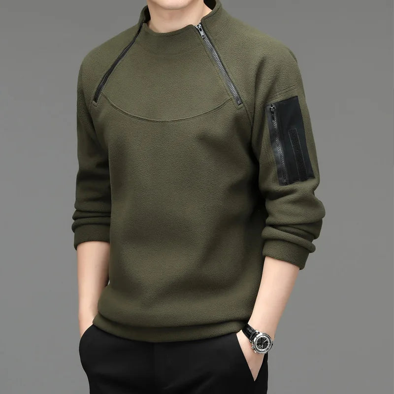 Herren Sweatshirs Frühling Herbst Langarm T-Shirt Top lose Trend Rundhals ausschnitt Hemd leichte Casual Sports