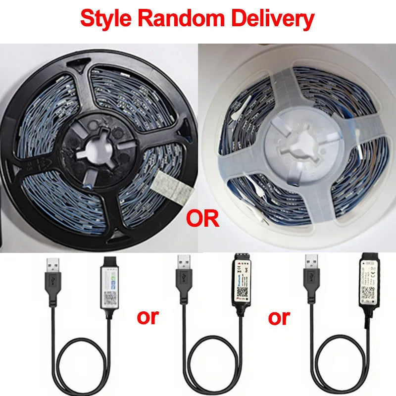 Bluetooth LED Streifen Lichter Smart SMD 5050 APP Fernbedienung Flexible Band Diode Lampe Band TV Hintergrundbeleuchtung Spiel Zimmer Wohnkultur