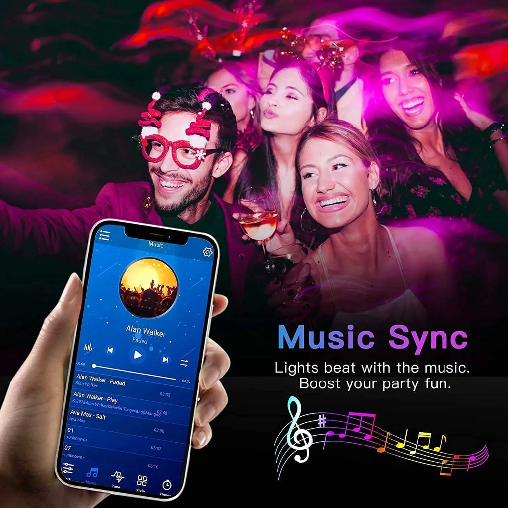 Bluetooth LED Streifen Lichter Smart SMD 5050 APP Fernbedienung Flexible Band Diode Lampe Band TV Hintergrundbeleuchtung Spiel Zimmer Wohnkultur