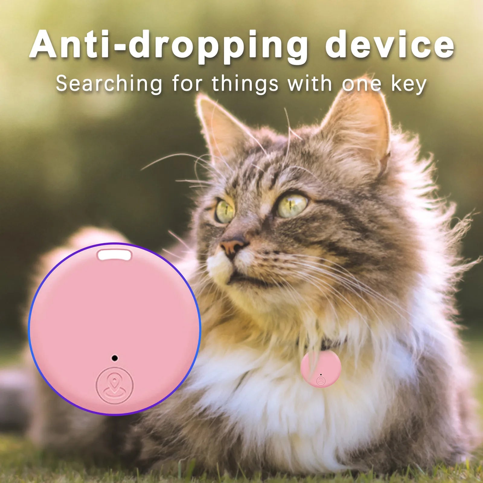Mini GPS Locator AntiLost Alarm Brieftasche Schlüsselbund Smart Tag Bluetooth-Kompatibel Tracer Schlüsselbund Hund Haustier Kind Tracker Schlüssel Finder