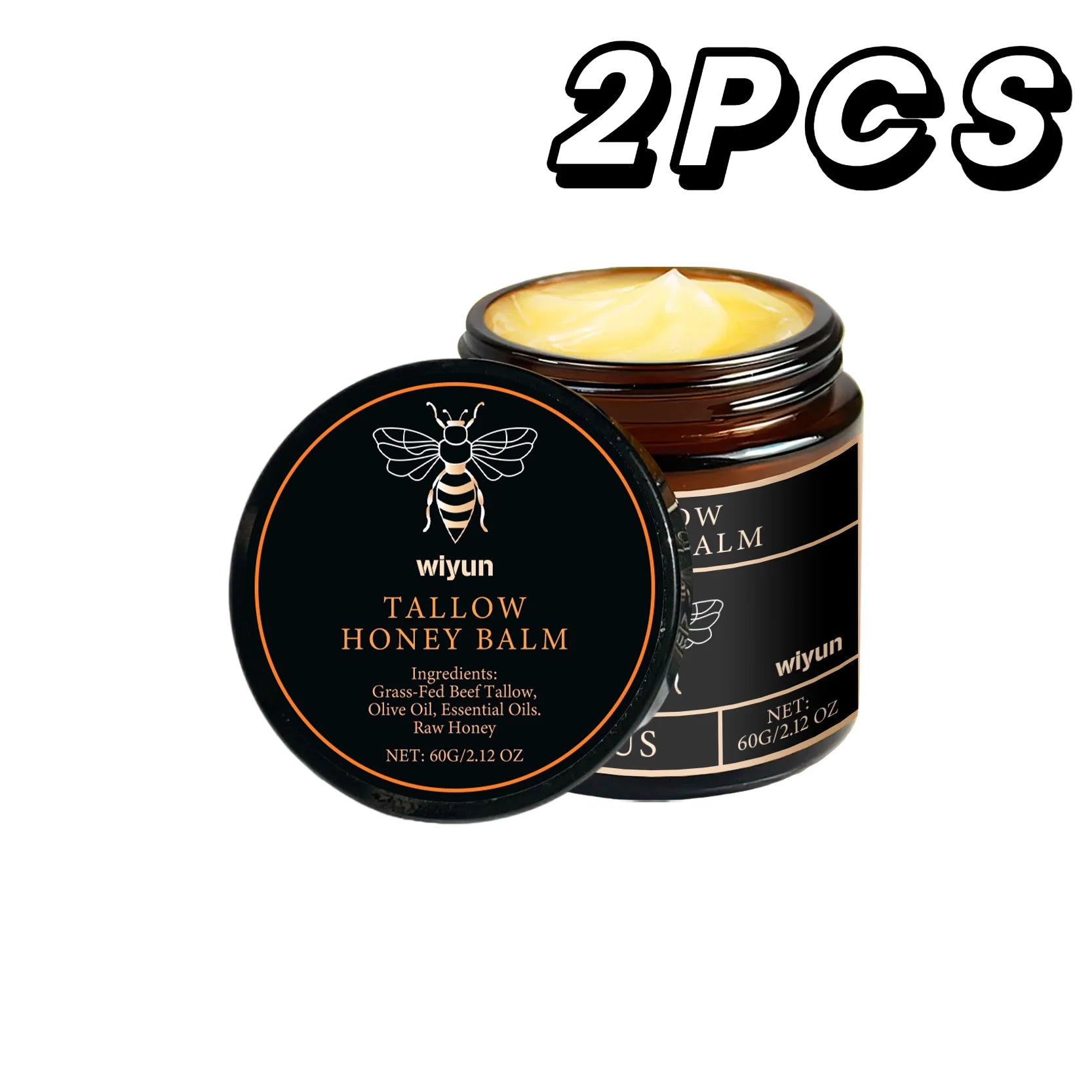 Tallow Honey Cream Glow Feuchtigkeitsspendende Haut Verbessert die Elastizität Weiches Bleichen Verbessert Stumpfheit Straffende Feuchtigkeitslotion für Gesicht und Körper