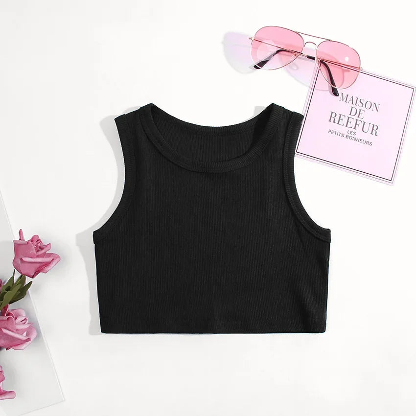 Sommer Mädchen Unterwäsche Ärmellose Shirts für Kinder T-shirts Jazz Baby Tank Tops Kinder Camisoles Kleinkind Unterhemden Kleidung