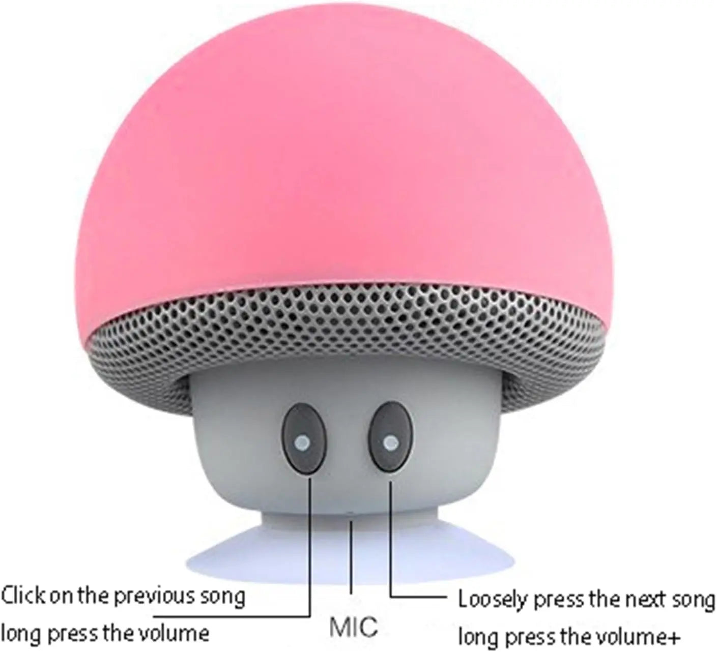 Hochwertiger kabelloser Bluetooth-Lautsprecher, 30 Fuß kabelloser Subwoofer mit Saugnapf, geeignet für Radfahren, Picknick im Freien