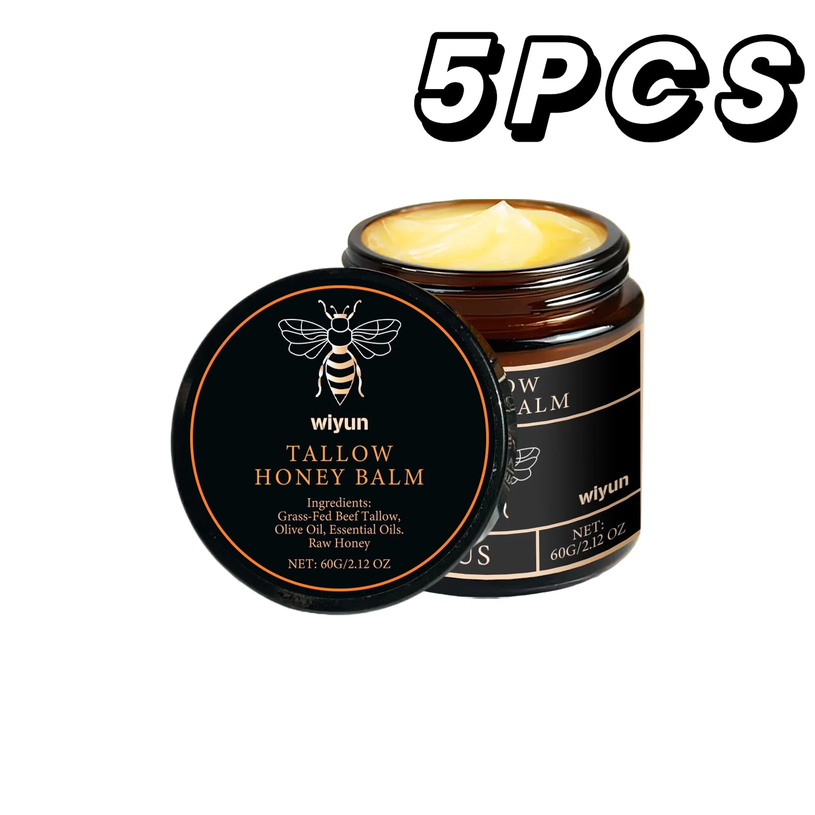 Tallow Honey Cream Glow Feuchtigkeitsspendende Haut Verbessert die Elastizität Weiches Bleichen Verbessert Stumpfheit Straffende Feuchtigkeitslotion für Gesicht und Körper