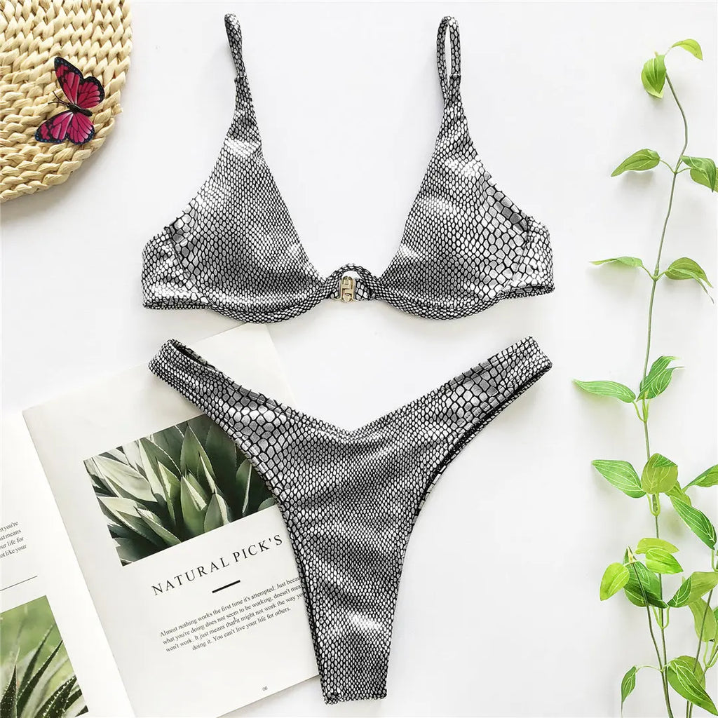 S - XL V-bar Bügel Bikini Weiblichen Badeanzug Frauen Bademode Zwei-stück V-form Draht Bikini set Badende Badeanzug Schwimmen V439