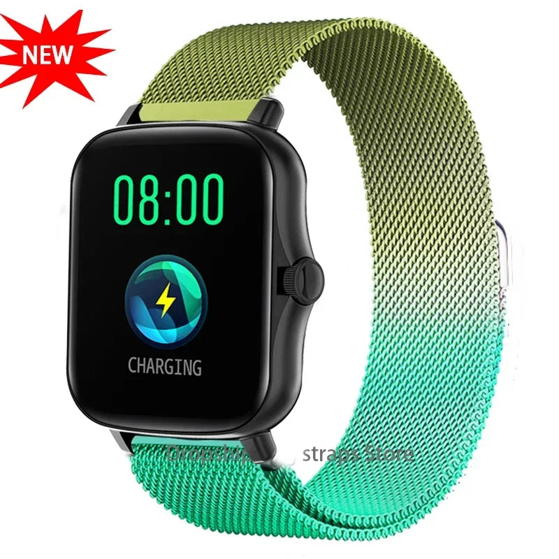 20mm Armband für Amazfit GTS 4/3/2e/Mini/Stratos 3/2 Metall Magnetschleife 22mm Uhrenarmband Amazfit Gtr 4/3/pro/2e/bip-u-s-lite