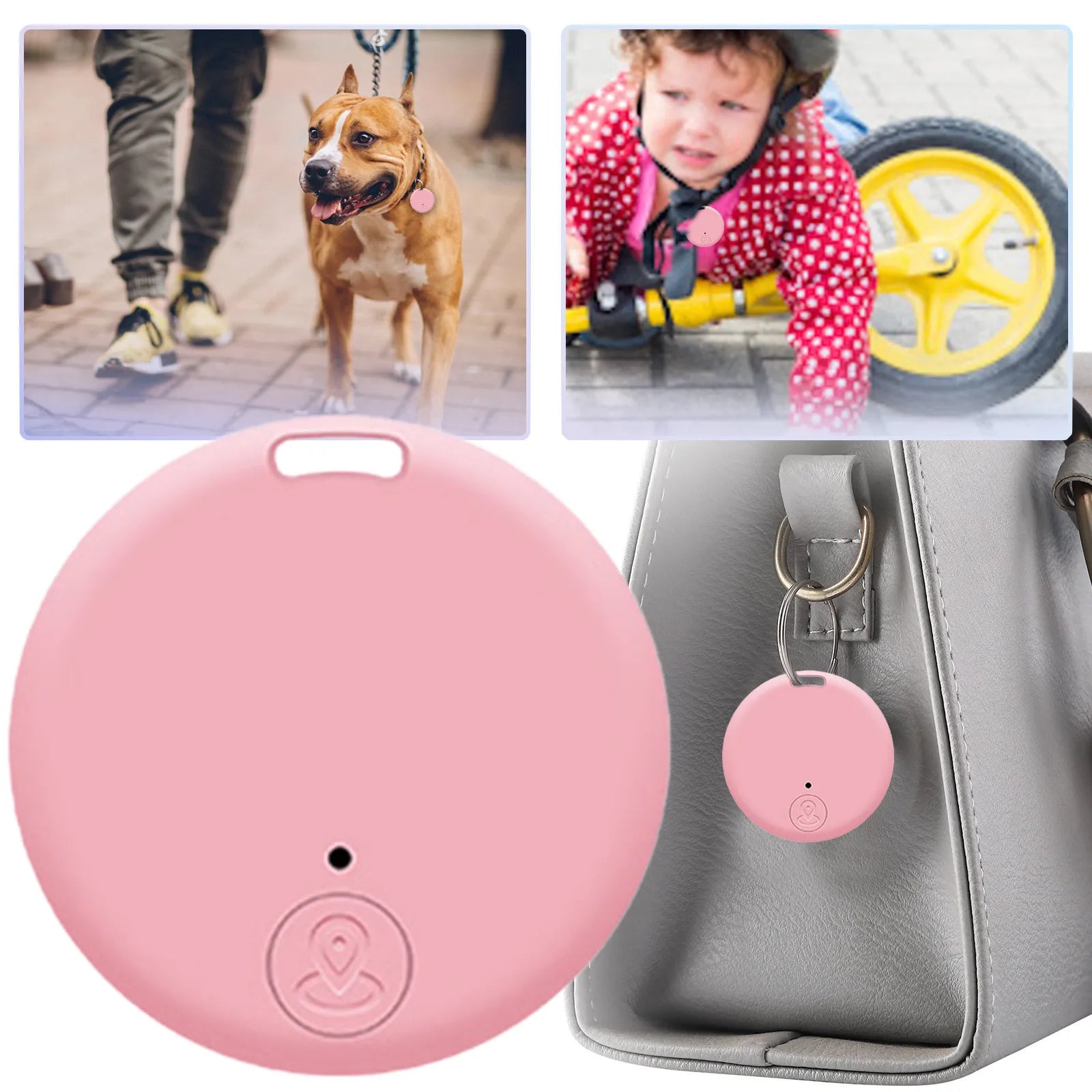 Mini GPS Locator AntiLost Alarm Brieftasche Schlüsselbund Smart Tag Bluetooth-Kompatibel Tracer Schlüsselbund Hund Haustier Kind Tracker Schlüssel Finder