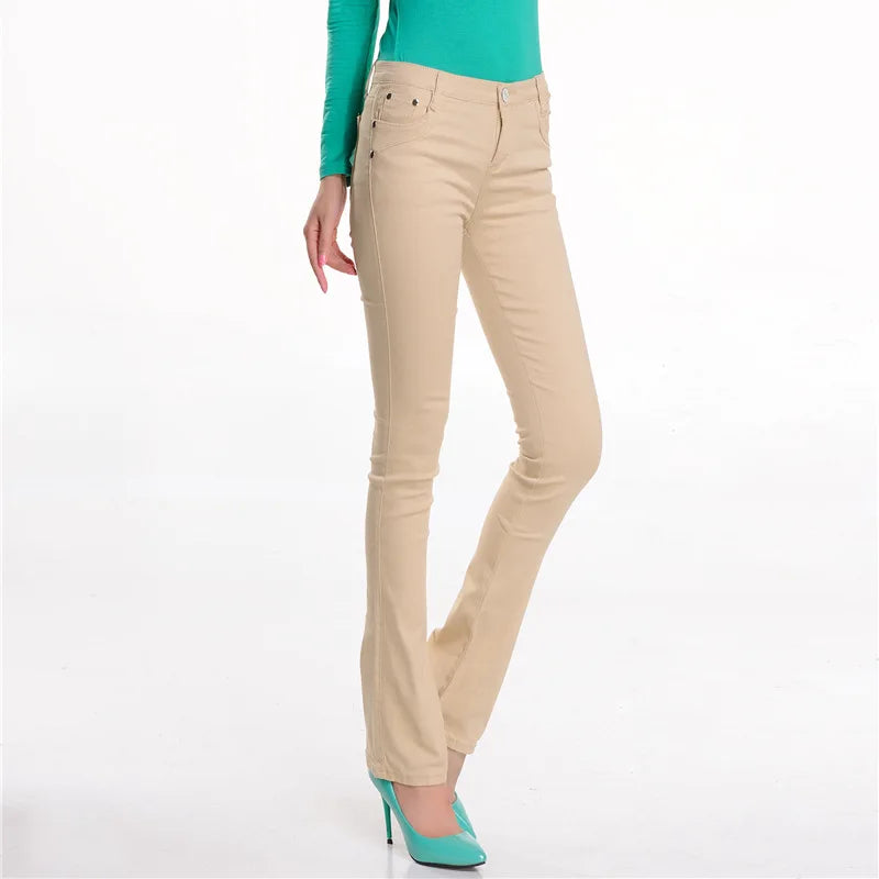 Dame mode lässig bleistift hose schwarz weiß zerrissene dünne hosen gemischt baumwolle loch dünne leggings mit tasche gefaltete hosen