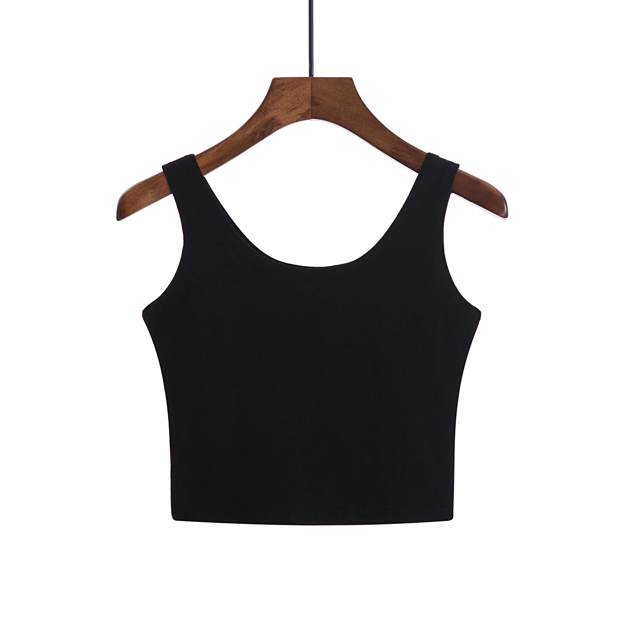 2024 mode Sexy Frauen Candy Farbe Tanks Tops Kurze 100% Baumwolle Casual Leibchen Rohr Top Weibliche Ärmellose Abgeschnitten Weste 2XL