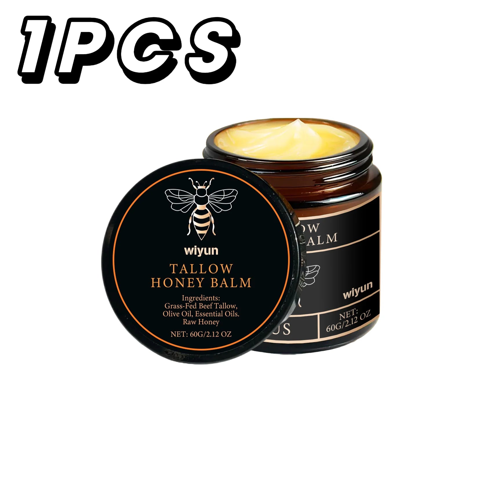 Tallow Honey Cream Glow Feuchtigkeitsspendende Haut Verbessert die Elastizität Weiches Bleichen Verbessert Stumpfheit Straffende Feuchtigkeitslotion für Gesicht und Körper