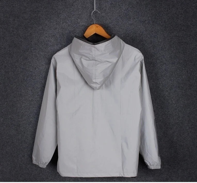 Männer Voll Reflektierende Jacke Casual Frauen Windjacke Hip Hop Mit Kapuze Mantel Wasserdicht Gedruckt Streetwear Nacht Glänzende Jacken 5XL