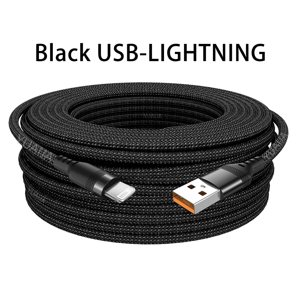 USB-Typ-C-Schnellladekabel, Android-Micro-USB-Leitung, USB zu LIGHTNING, verlängertes Ladekabel für iPhone 14, Xiaomi, OnePlus, Samsung