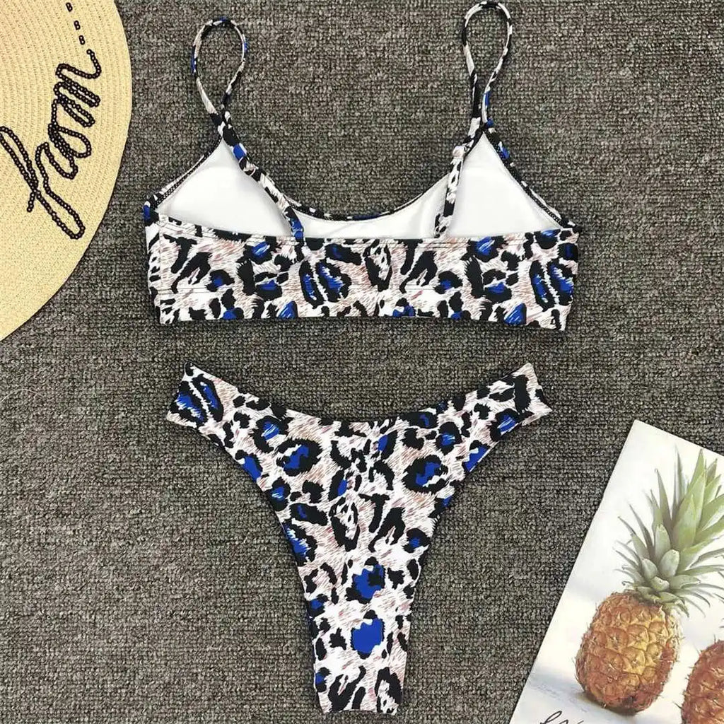 14 Farben S - XL Sexy Leopard Bikini Frauen Bademode Weiblichen Badeanzug Zwei-stück Bikini set Brasilianische Badende Badeanzug schwimmen V871