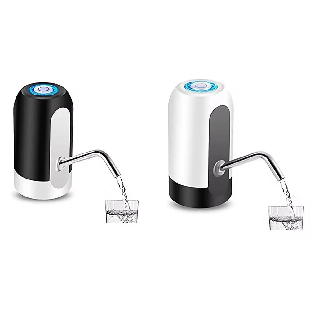 1pcwhite/schwarze Wasser flaschen pumpe USB-Lade-Auto-Schalter Trink spender mit einem Klick