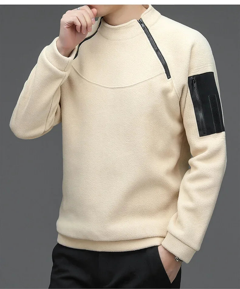 Herren Sweatshirs Frühling Herbst Langarm T-Shirt Top lose Trend Rundhals ausschnitt Hemd leichte Casual Sports