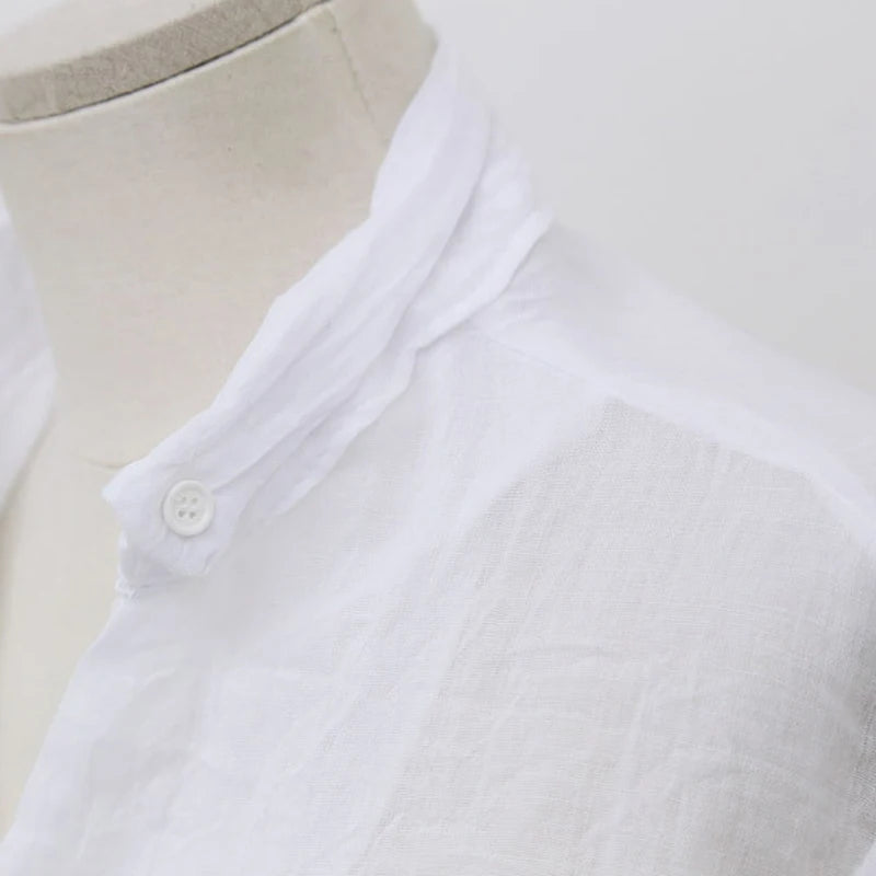 Chemisier Femme Frauen Tops Mode 2022 Sommer Leinen Weißes Hemd Frauen Langarm Bluse Koreanische Frau Kleidung Roupas Femininas