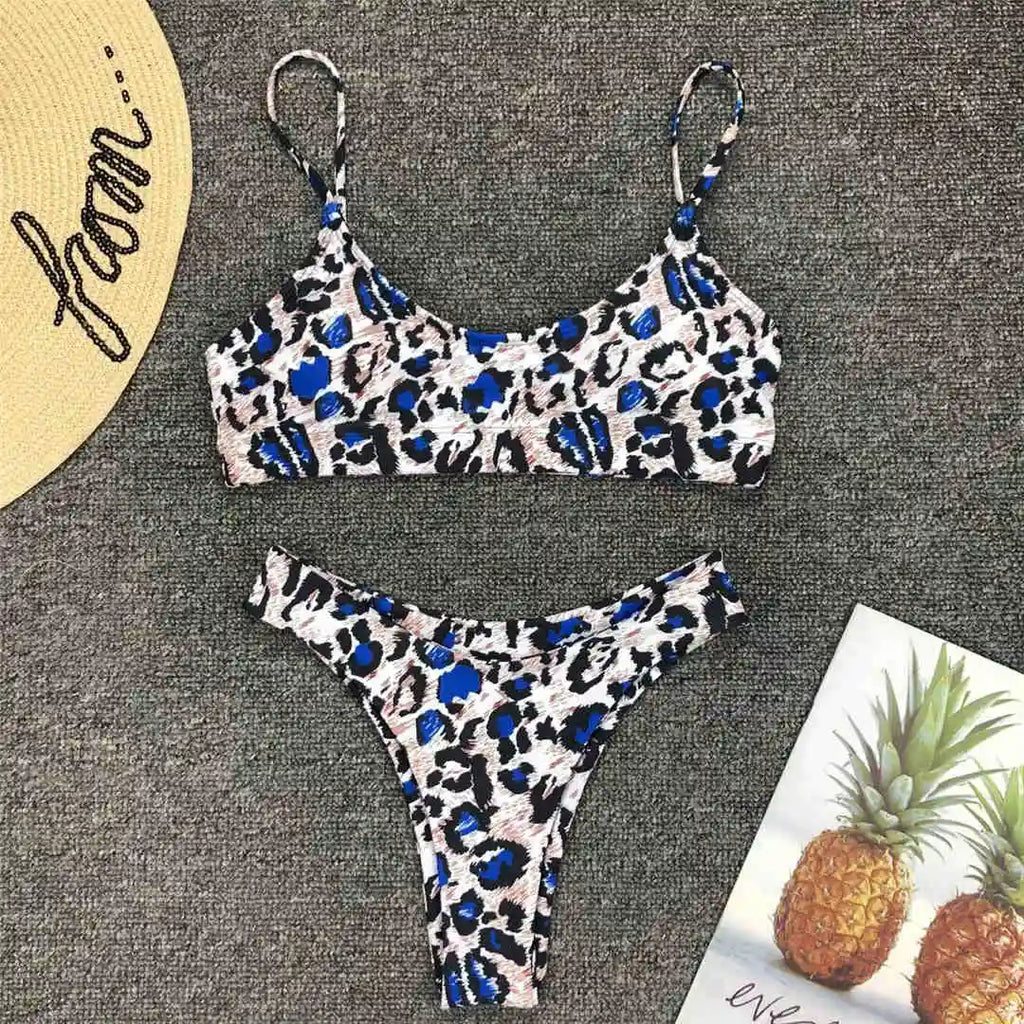 14 Farben S - XL Sexy Leopard Bikini Frauen Bademode Weiblichen Badeanzug Zwei-stück Bikini set Brasilianische Badende Badeanzug schwimmen V871