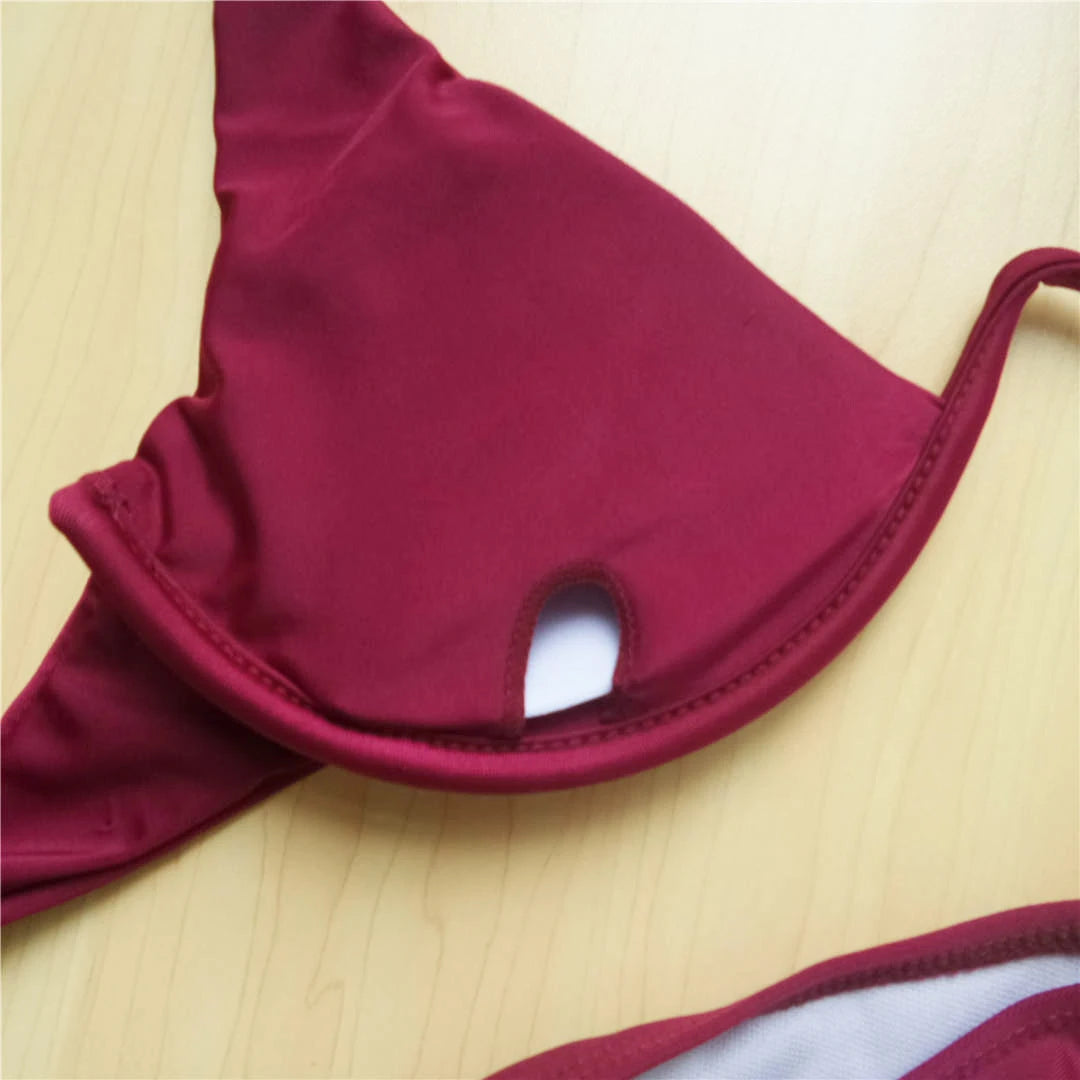 S - XL V-bar Bügel Bikini Weiblichen Badeanzug Frauen Bademode Zwei-stück V-form Draht Bikini set Badende Badeanzug Schwimmen V439