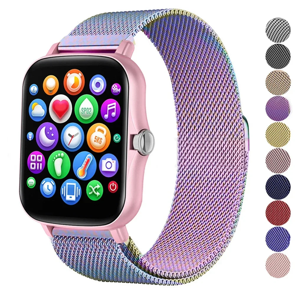 20mm Armband für Amazfit GTS 4/3/2e/Mini/Stratos 3/2 Metall Magnetschleife 22mm Uhrenarmband Amazfit Gtr 4/3/pro/2e/bip-u-s-lite